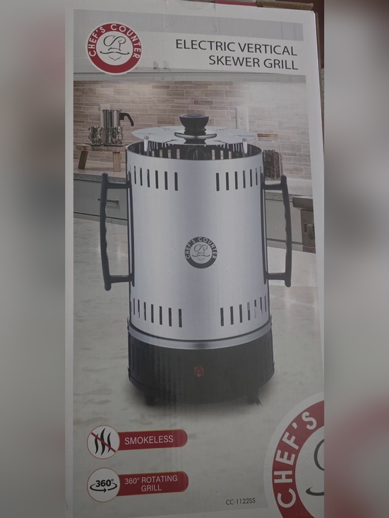 Chef's Counter Other - Electric Vertical Skewer Grill - Silver